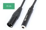 Cable Converter XLR [M] - Jack 6,3 Mono [F] 15cm