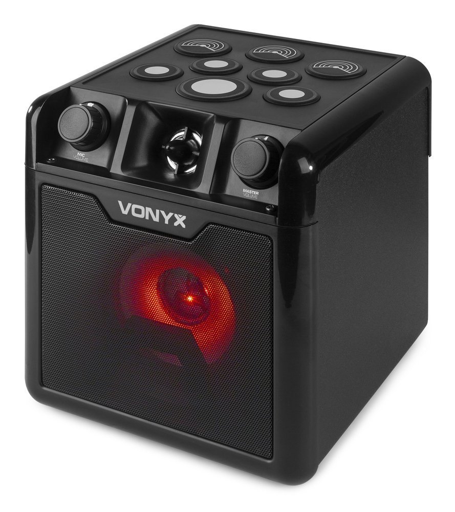 Głośnik bluetooth z perkusją karaoke SBS50B-DRUM 50W BT Vonyx czarny