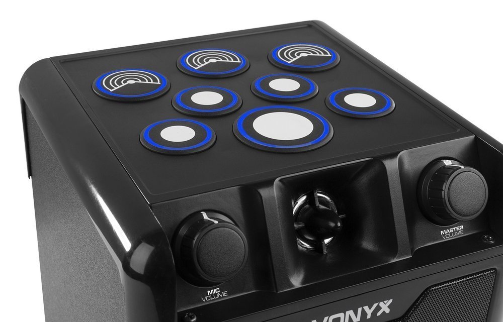 Głośnik bluetooth z perkusją karaoke SBS50B-DRUM 50W BT Vonyx czarny