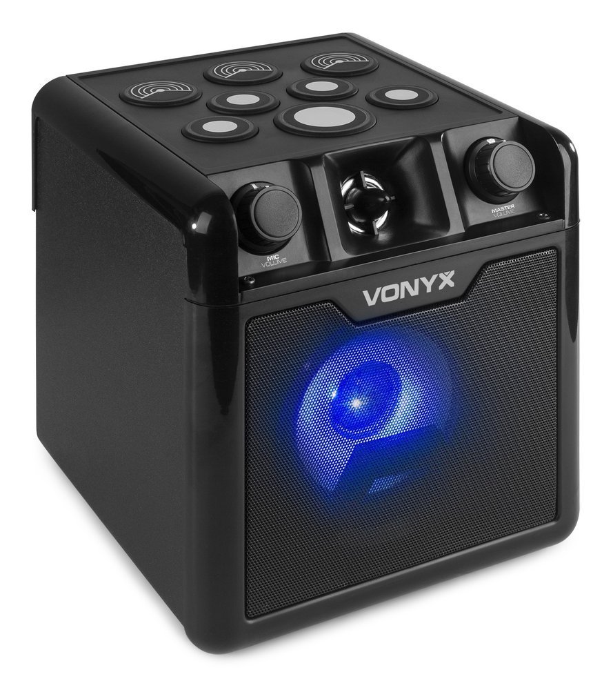 Głośnik bluetooth z perkusją karaoke SBS50B-DRUM 50W BT Vonyx czarny